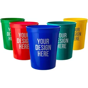 Custom Made 16oz Stadium Cups - Your Design Here - Available in Various Colors - Ideal for Beverages and Events - Drinkware, Bottle