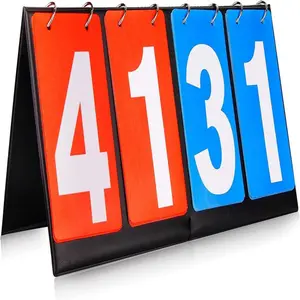 Scoreboard Score Keeper, Portable Score Flipper for Basketball, Table Tennis, Volleyball, Scoreboard for Indoor Outdoor Sport