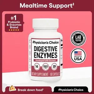 Physician's Choice Digestive Enzymes - Bloating & Mealtime Discomfort Support with Probiotics + Prebiotics for Digestion & Gut Health