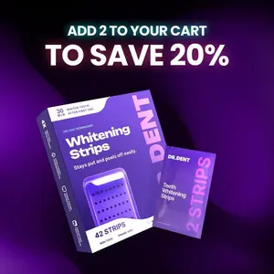 2026 New DRDENT Purple Teeth Whitening Strips - 42 strips 21 Whitening Sessions - Safe for Enamel - Tooth Stain Treatment - Non Sensitive Teeth Whitening - Peroxide-Free