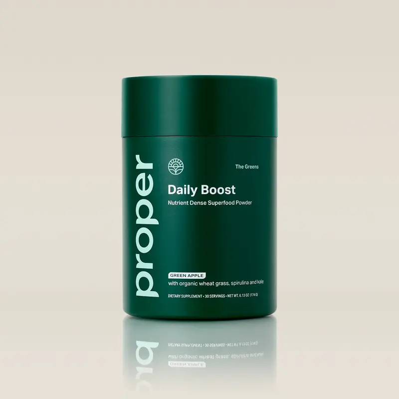The Greens Superfood Powder for Daily Nutrition & Gut Health - Organic Wheatgrass, Spirulina, Chlorella & Probiotics - Apple