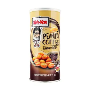 KOH KAE Coffee Flavored Peanuts 230g - Crispy Thai Snack, Roasted Crunchy Nut Treat