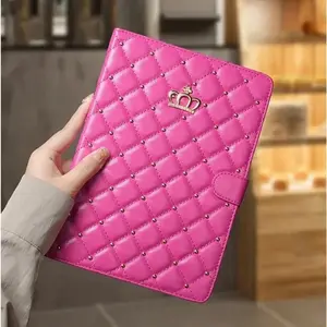 Luxury Bling Crown for IPad A16 11th Generation 10th Air7 11 M3 2025 Mini 7 6 A17 Pro 11 7/8/9th 10.2 " Smart Sleep Tablet Cover