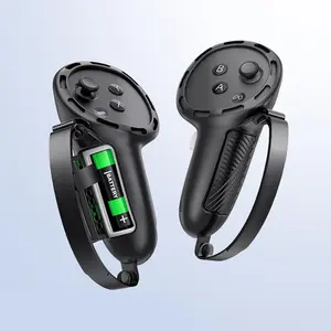 Silicone Controller Grip Cover, 1 Set Adjustable Design Controller Cover with Battery Cover Opening Design, Console Accessories for Meta Quest 3S