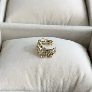 Ear Cuff Gold Plated 14 k TT8