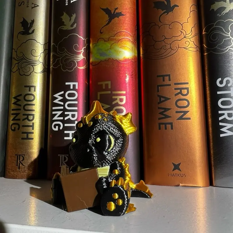 Baby reading Dragon