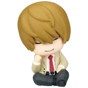 4pcs/Set Death Note Sleeping Figures L Lawliet Light Yagami Misa Amane Ryuk Cute Mini Figures Capsule Toy Car Decor Anime Gifts