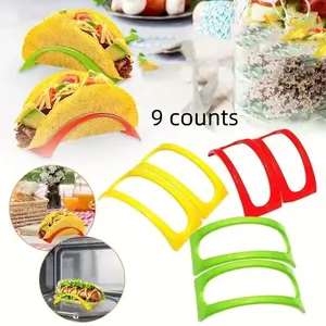 9 Counts Mexican Tortilla Rack, Taco Holder, Corn Burrito Stand, Outdoor Camping Kitchen Tool, Small Kitchen Shelf, Kitchen Accessories