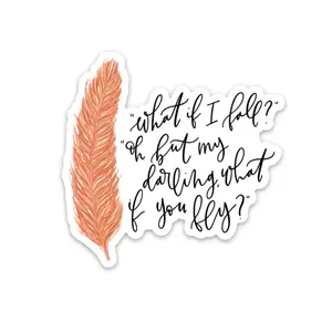 Sticker | What If You Fly | With Feather