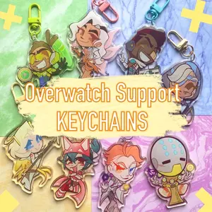 11 ops Overwatch Support Acrylic Keychains (NOT COMBO 11)