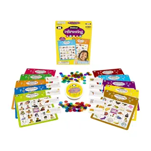 Super Duper Webber Inferencing Bingo Game for Kids Ages 4+ – Speech Therapy & Classroom Learning Activity, Builds Critical Thinking, Context Clues & Inferencing Skills – 240 Cards, 50 Double-Sided Boards, Bingo Chips Included