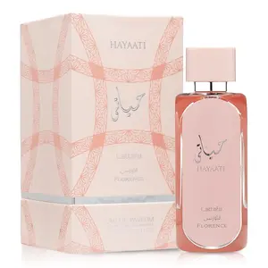 Lattafa Hayaati Florence for Women Eau de Parfum Spray 3.4 Oz Perfume Fragrance Sweet Fruity Floral Vanilla