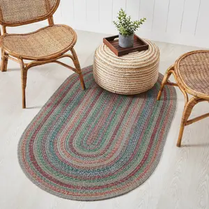 Abigail Collection Braided Rugs - Oval
