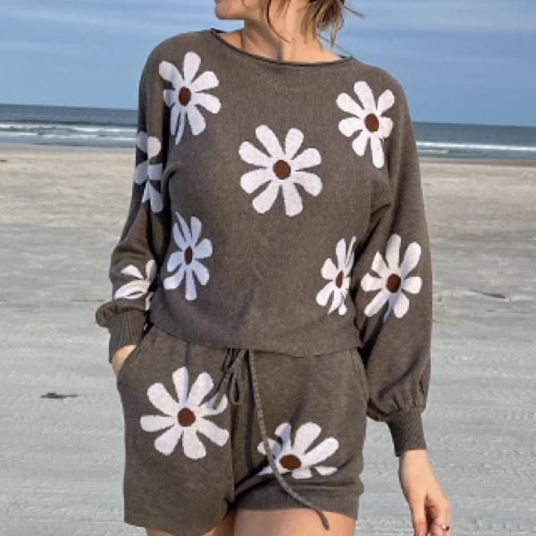 Knit Pajamas Set for Women Lounge Wear Sets Long Sleeve Sweatsuit Matching 2 Piece Outfits Casual Sweater Sets Valentines Gift Knit Pajamas Set for Women Lounge Wear Sets Long Sleeve Sweatsuit Matching 2 Piece Outfits Casual Sweater Sets Valentines Gift