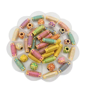44PCS Acrylic Hair Beads for Braids