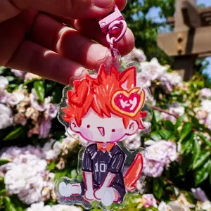 2 Ops Haikyuu BeanieBby Charm (Hinata and Kageyama) - Acrylic Keychains