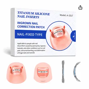 New Upgrade ,Ingrown Toenail Lifter, Ingrown Toenail Remove Kit,  Painless Ingrown Toenail Corrector  Patch, Quick repair Ingrown Nail Treatment Tool , Nail Care Home  Silicone Titanium Manicure Toe Separators Home Spa Equipment
