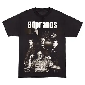Sopranos Men's and Big Men's Graphic Tee with Short Sleeves 90s Shirt