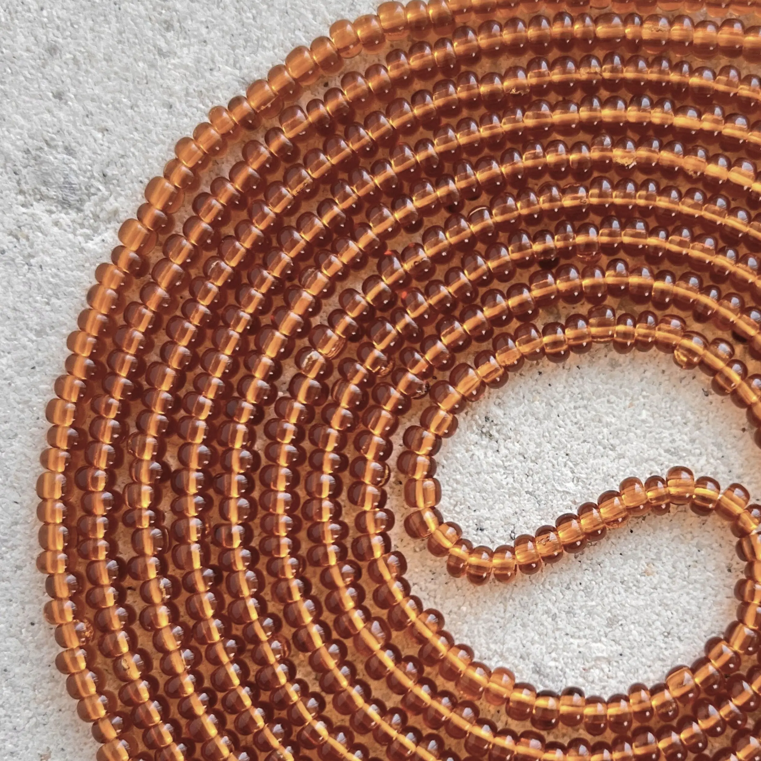 MANUKA - Topaz Tie On Waistbeads - 45 to 60 inches Waist Beads - Gold waistbeads - Made By Venus Waistbeads