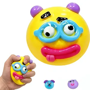 Holiday Must-Have!​ Dog Face Swap Squishy Stress Balls: Soft, Moldable, Cute, Slow Rise. Relaxing Sensory Fidget for Adults. Anxiety & Stress Relief. The Perfect Fun Desk Accessory & Holiday Gift