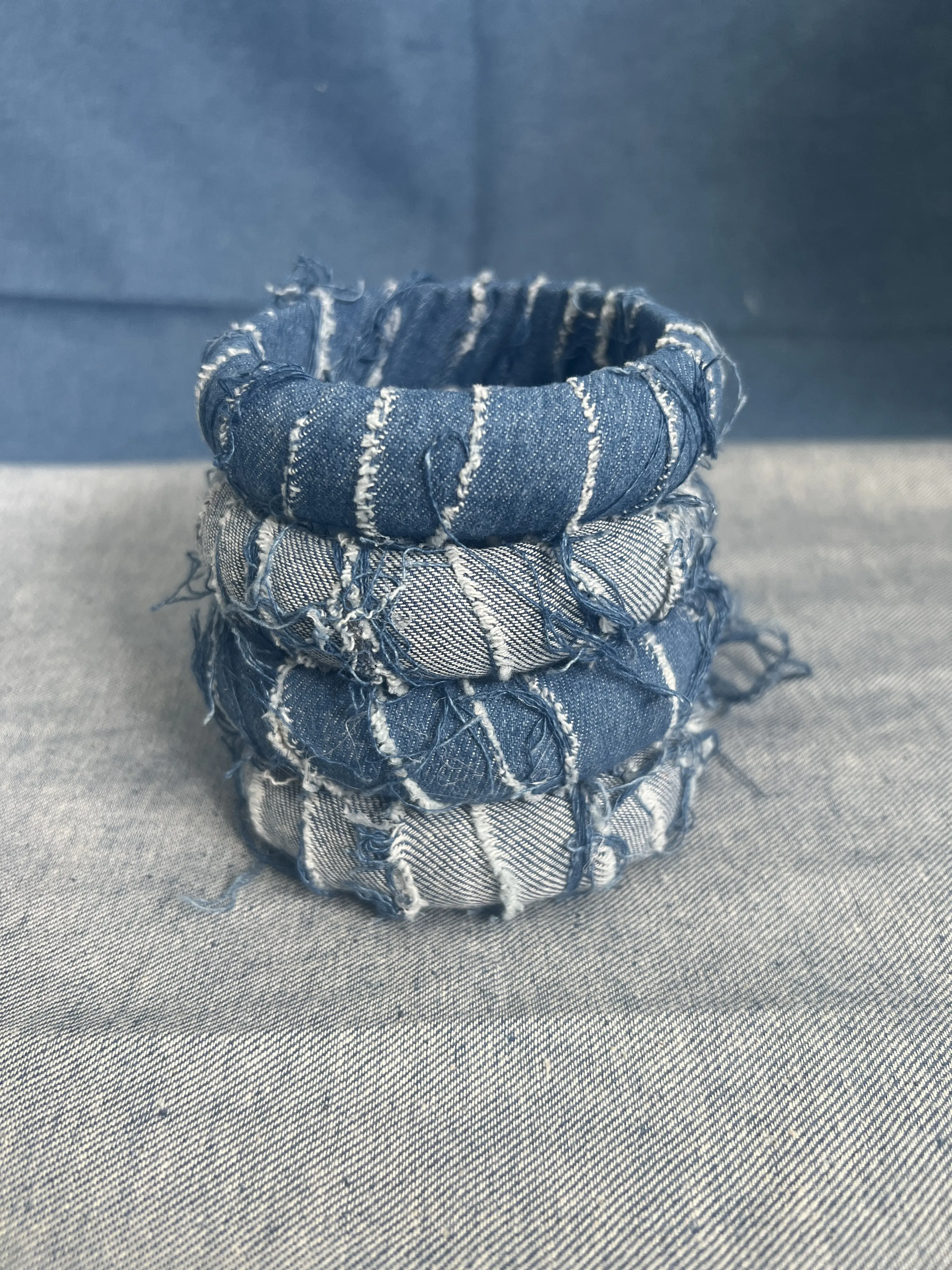Denim Bracelet Stack Denim Bracelet Stack