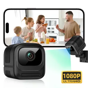 1080P HD Resolution Digital Mini WiFi Security Camera - Wireless Indoor Plug-In Surveillance Device with 130° Wide-Angle Lens, Night Vision, Motion Alerts, Remote Access, Remote Monitoring, Local Storage, SD Memory Card Support