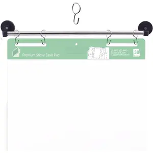 29" Easel Pad Holder,  Easel Sheet Holder, Flip Chart Paper Holder Ancho Chart Holder W 4 Hooks (Type A -1)