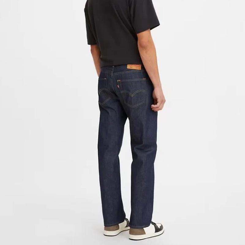 LEVI'S Men's Levis 501 Original Shrink-To-Fit Jeans Rigid Black 501-2226 Rigid Silver 501-1403 Rigid Dark 501-0000 Hip Hop Original Denim Jeans
