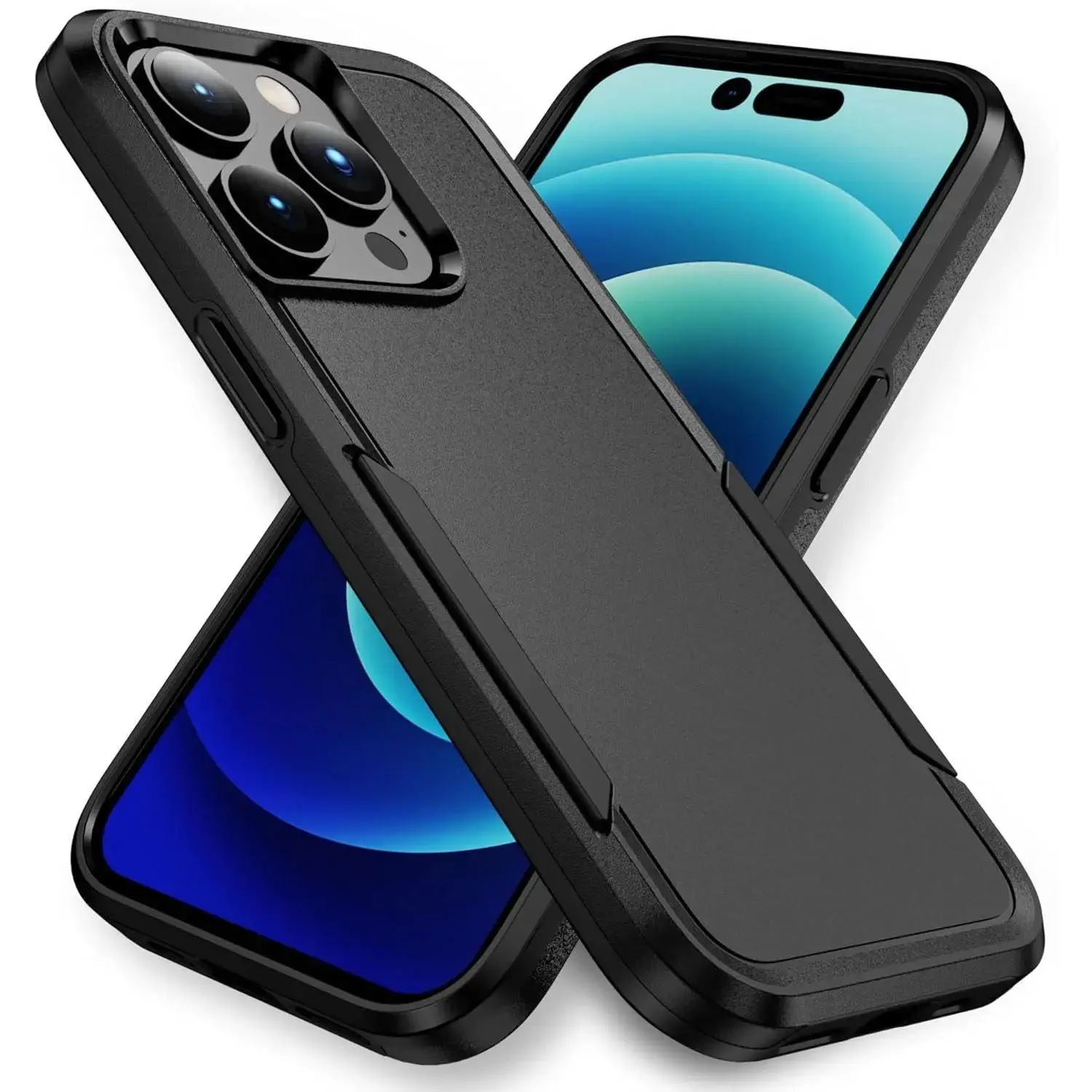 Entronix Case Compatible with iPhone 15 Pro - Heavy Duty, Triple Layer Protection Cover Protective