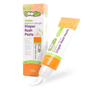 Boogie Maximum Strength Diaper Rash Paste for Babies – 40% Zinc Oxide, No-Touch Applicator for Sensitive Skin