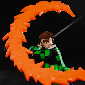 3D Printed Demon Slayer Kamado Tanjirou Anime Multi-Jointed Shapeshift Toys Action Figures Mannequin Model Ornaments Gifts Toy