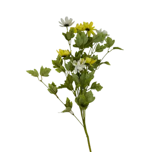 20 inch Faux White and Yellow Sunny Day Daisy Bouquet