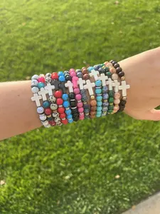 Beaded Cross Bracelet
