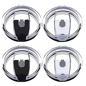 4 Pack 20 oz Tumbler Lid, Replacement Lids Compatible for 20 oz Tumbler,Travel Mug,Spill Proof Splash Resistant Silicone Sliding Covers,Straw Friendly, BPA Free - Home Improvement.