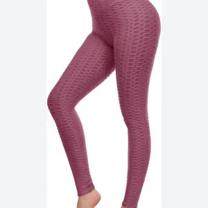 Mauve Colored Textured Leggings Size Extra Large