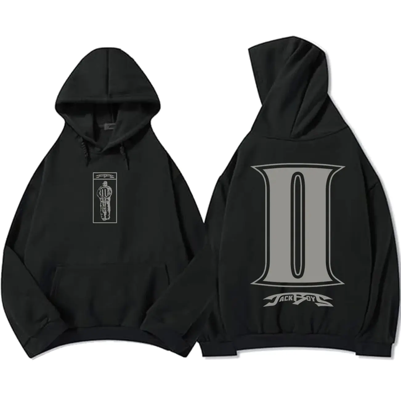 JACKBOYS II Album Graphic Hoodies Long Sleeve Fashion Hooded Sweatshirt Autumn Fleece Casual Male Sudaderas Print Clothes Unisex UH7