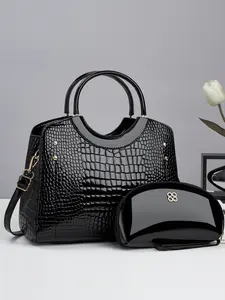 Women's Elegant Floral Embossed Leather Crossbody Bag, Multifunctional Durable Design, Perfect Fashion Accessory for Daily Use