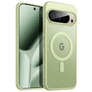 JETech Magnetic Case for Google Pixel 10/10 Pro 2025, Compatible with MagSafe and Pixelsnap Charger, Translucent Matte Back Shockproof Phone Cover