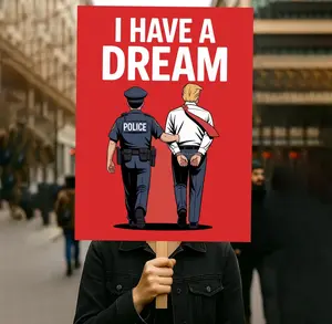 "I Have A Dream” Outdoor Sign with Stake – Strong Message Lawn Decor for Events, Marches & Public Display 2026