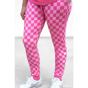 MAMA JOGGERS- Pink Check