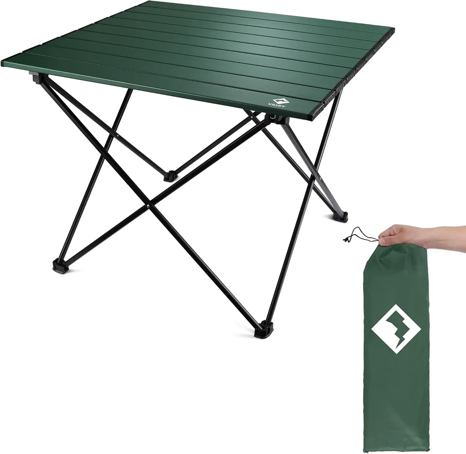 Portable Camping Side Table, Ultralight  Folding Beach Table with Carry Bag for Outdoor Cooking, Picnic, Camp, Boat, Travel