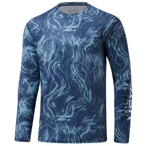 BASSDASH Men’s UPF 50+ Camo Long Sleeve Shirts Quick Dry Lightweight Performance Shirt for Outdoors Fishing Hiking