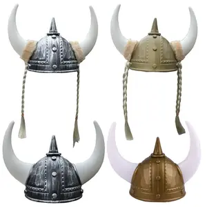 1pcs Bull Horn Hat, Pirate Viking Hat, Ancient Roman Warrior Hat, Samurai Helmet, Festival Party Accessory, Costume Headgear