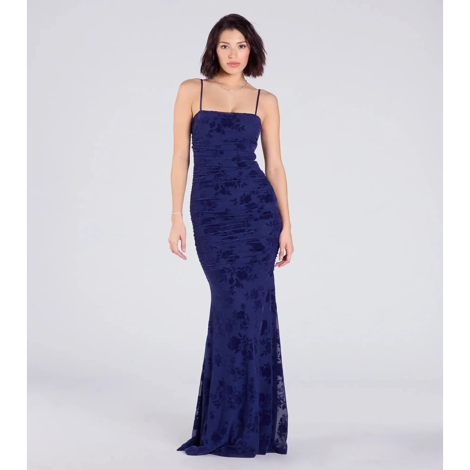 Jaymie Tie-Back Floral Velvet Mermaid Formal Dress - TikTok Shop Jaymie Tie-Back Floral Velvet Mermaid Formal Dress - TikTok Shop