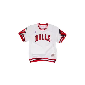 NBA AUTHENTIC SHOOTING SHIRT CHICAGO BULLS 87-88 "bulls" ASSHLG18047 CBUWHIT87