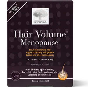 New Nordic Hair Volume Menopause, Nourishes Mature Hair for Post-Menopausal Women, 30 Tablets Healthcare Dietary