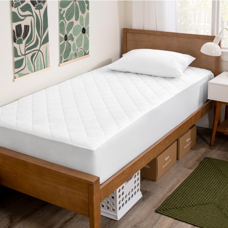 Bare Home Quilted Mattress Pad - Soft and Comfortable Padding for Your Mattress