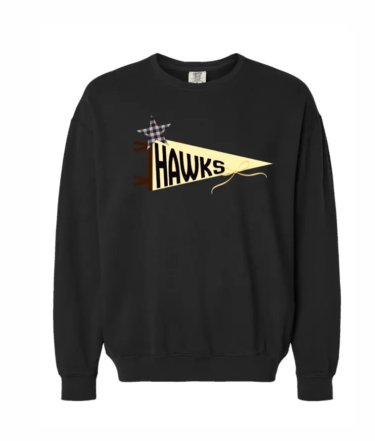 Banner Hawks Crewneck
