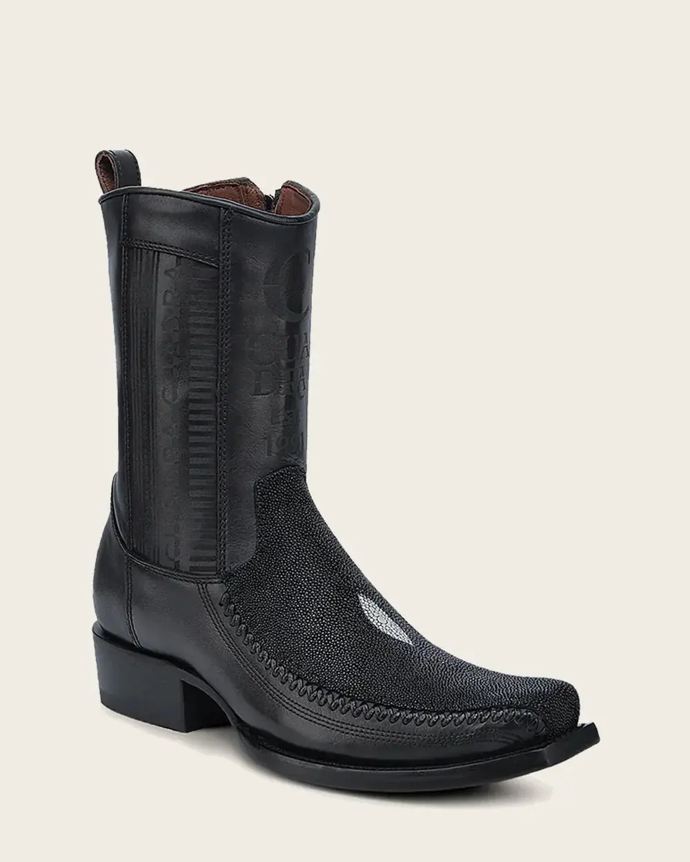 CUADRA MEN'S LUXURY MANTA LEATHER COWBOY BOOTS CU783