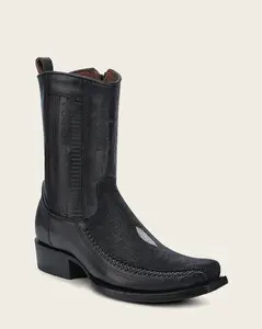 CUADRA MEN'S LUXURY MANTA LEATHER COWBOY BOOTS CU783
